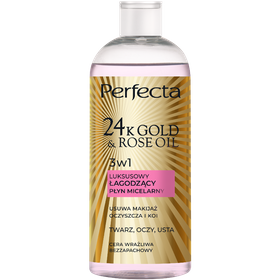 Perfecta 24K Gold&Rose Oil Luxurious 3-in-1 soothing micellar fluid