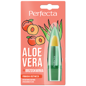 Perfecta Aloe Vera Pomadka odżywcza do ust z aloesem i brzoskwinią