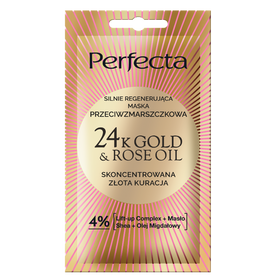 Perfecta 24K Gold&Rose Oil Strongly regenerating anti-wrinkle face mask