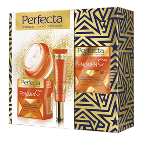 Zestaw Perfecta FENOMEN C Krem na dzień i na noc 50+ plus krem pod oczy 65ml
