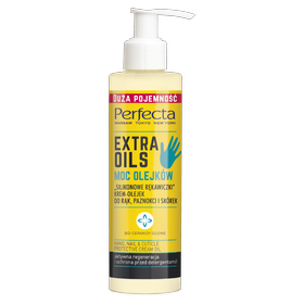 Perfecta Extra Oils 'Silikonowe rękawiczki' krem-olejek do rąk, paznokci i skórek, 195 ml