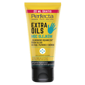 Perfecta Extra Oils 'Silikonowe rękawiczki' krem-olejek do rąk, paznokci i skórek, 80 ml