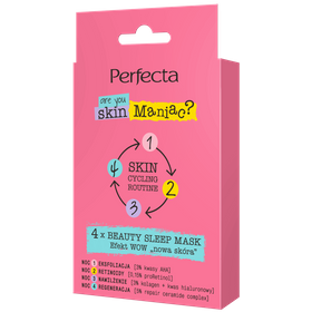 Perfecta Skin Cycling Routine SET 4 x Beauty Sleep Mask WOW effect "new skin"