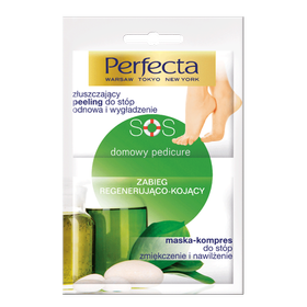 Perfecta SOS Exfoliating Scrub + Compress Mask for feet