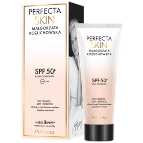 Perfecta Skin Małgorzata Kożuchowska protective cream SPF 50+ for face, neck and décolleté