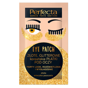Eye Patch ZŁOTE, GLITTEROWE koreańskie PŁATKI POD OCZY