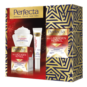 Zestaw Perfecta Multikolagen Retinol Krem 50+ plus krem pod oczy