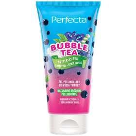 Perfecta Bubble Tea Butterfly Tea Exfoliating Facial Wash Gel, Erythritol + Wild Indigo